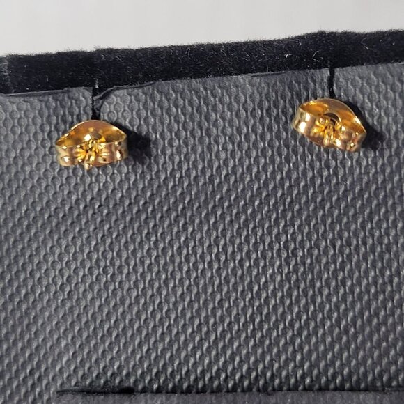 Revolve Peter+June Gold-Tone Double Heart Dangle Earrings - Picture 3 of 4